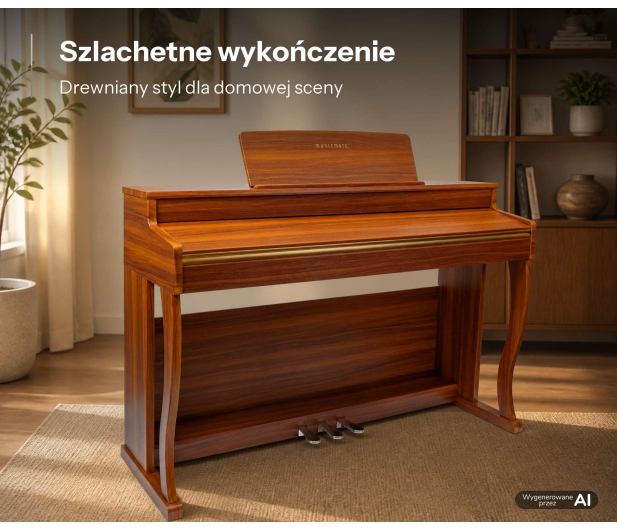 MusicMate Pianino cyfrowe MM-P80-BW LegacyLine - 1588218 - zdjęcie 14